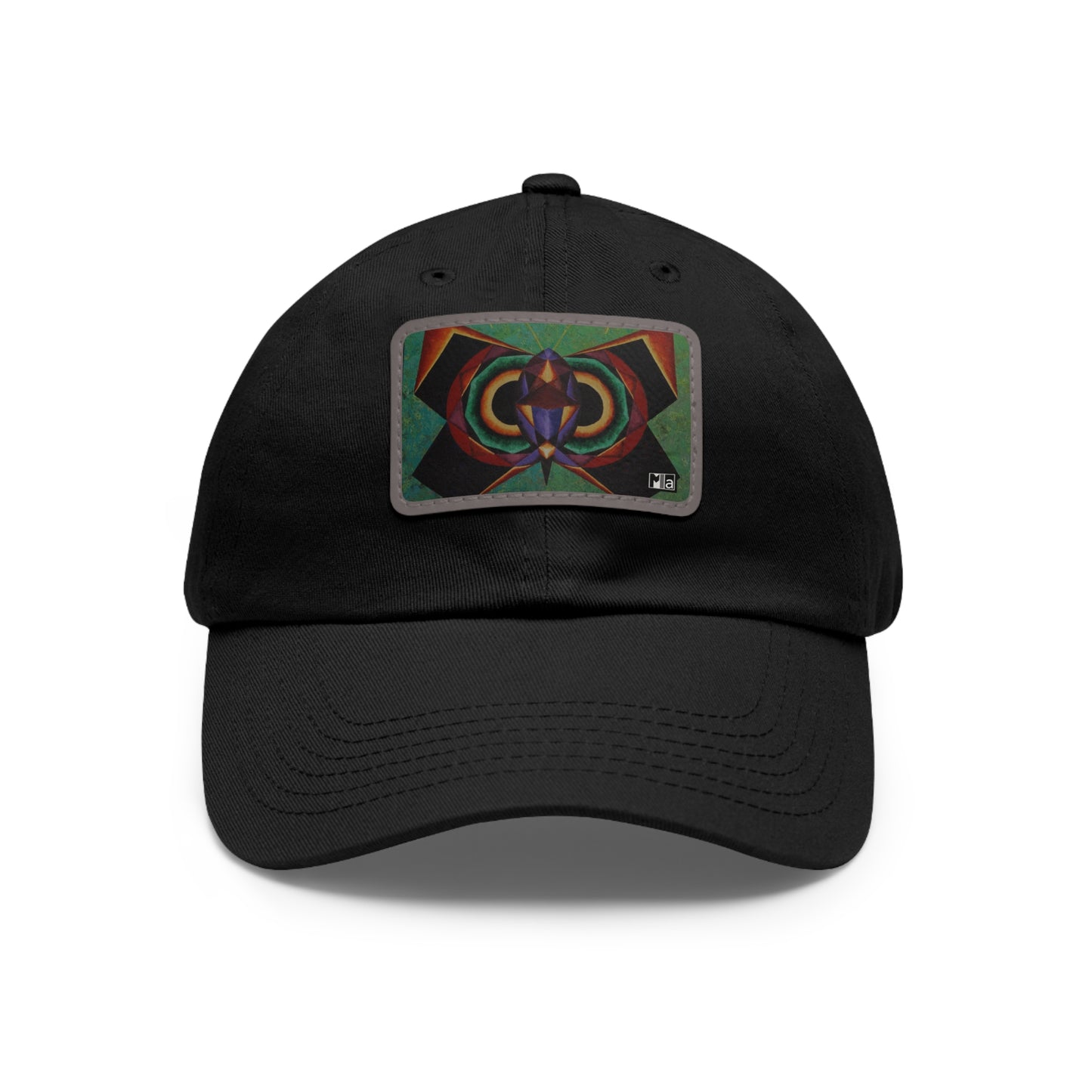 Dad Hat with Leather Patch (Rectangle) Colorful music: "Monarch" in F#