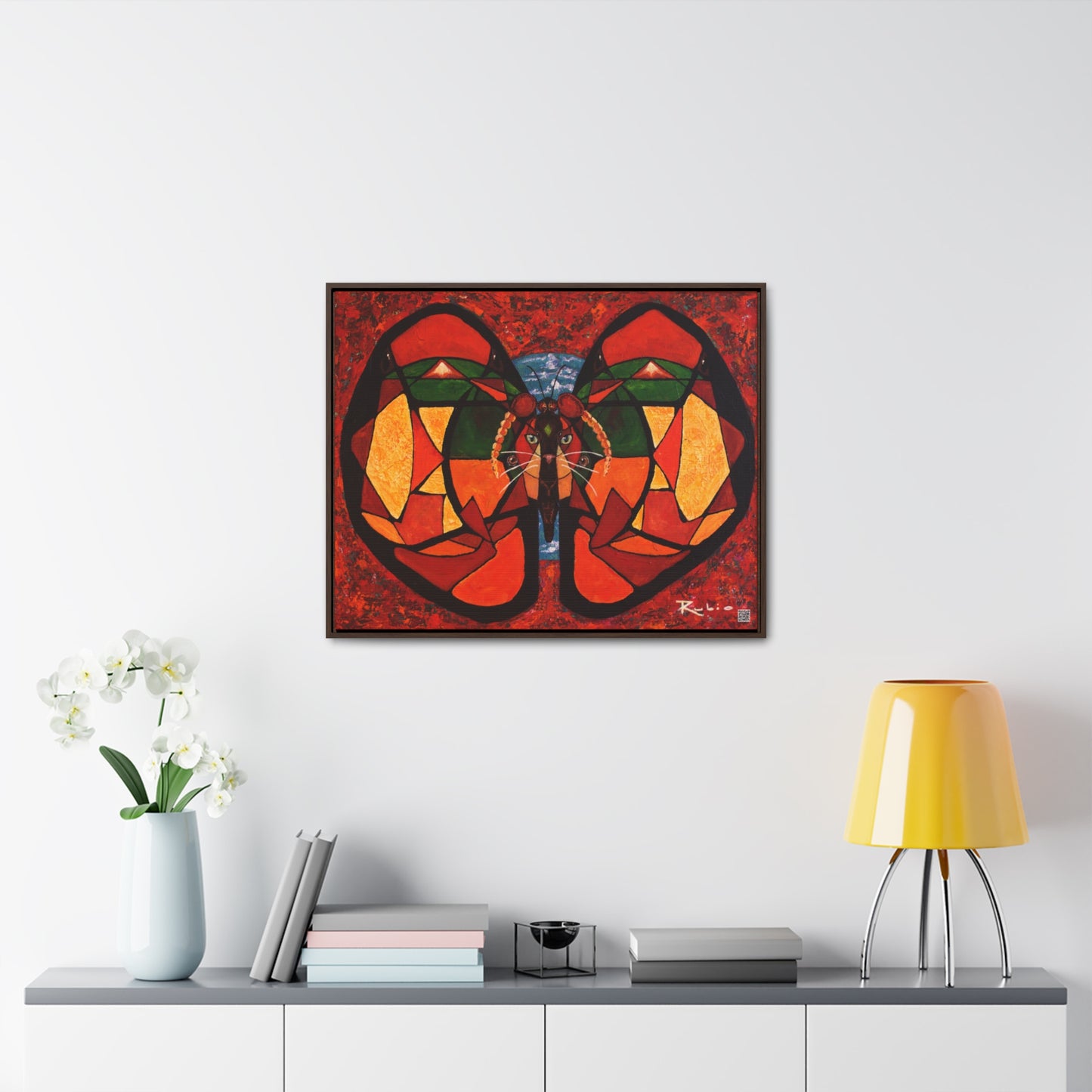 Colorful Music: First Season -  Canvas Gallery  "Butterfly Nahual" in D Major