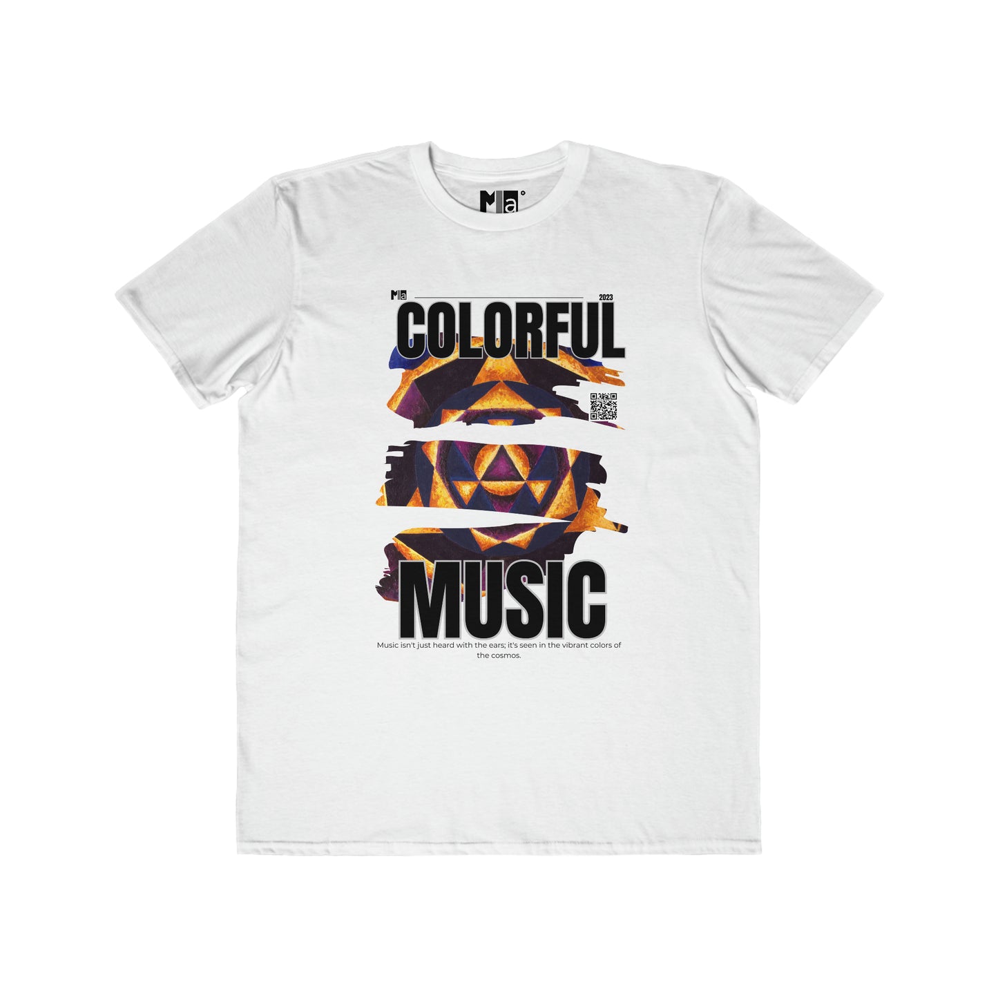 Men's Lightweight Fashion Tee: colorful music