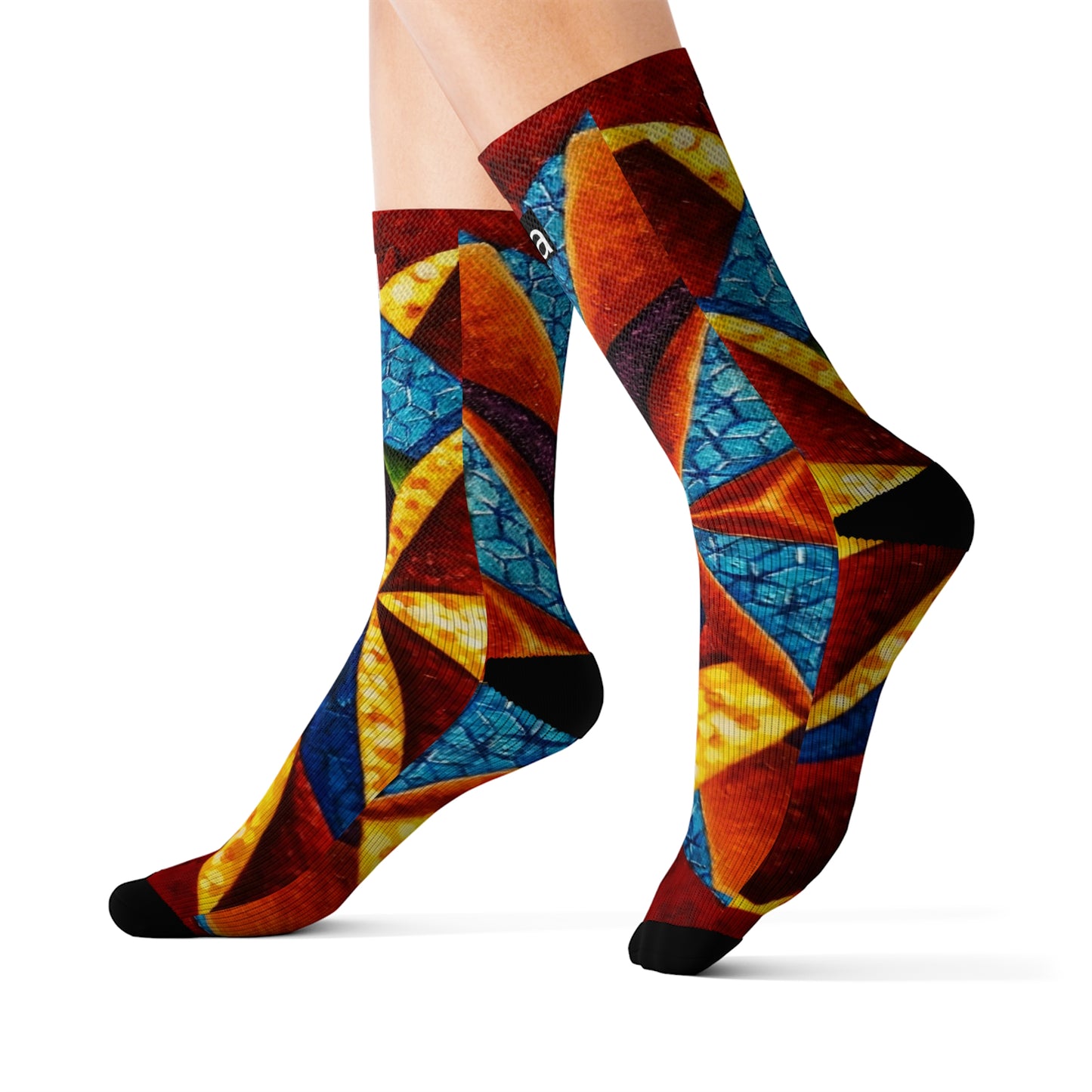 Sublimation Socks Tough Cases Colorful music: c  represented in red with a dominant fifth - "Primary Nahuales"