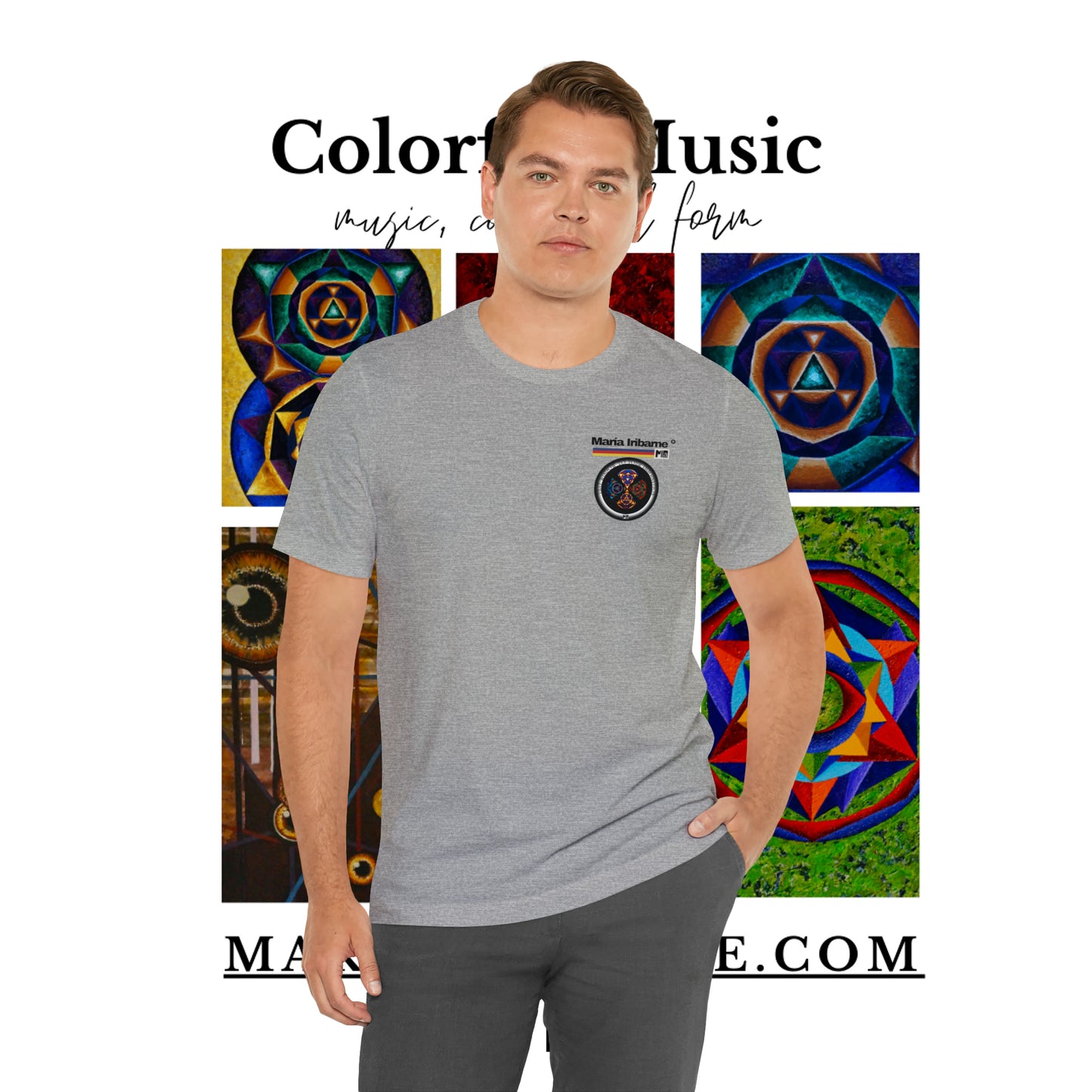 Unisex Jersey Short Sleeve Tee: Colorful music