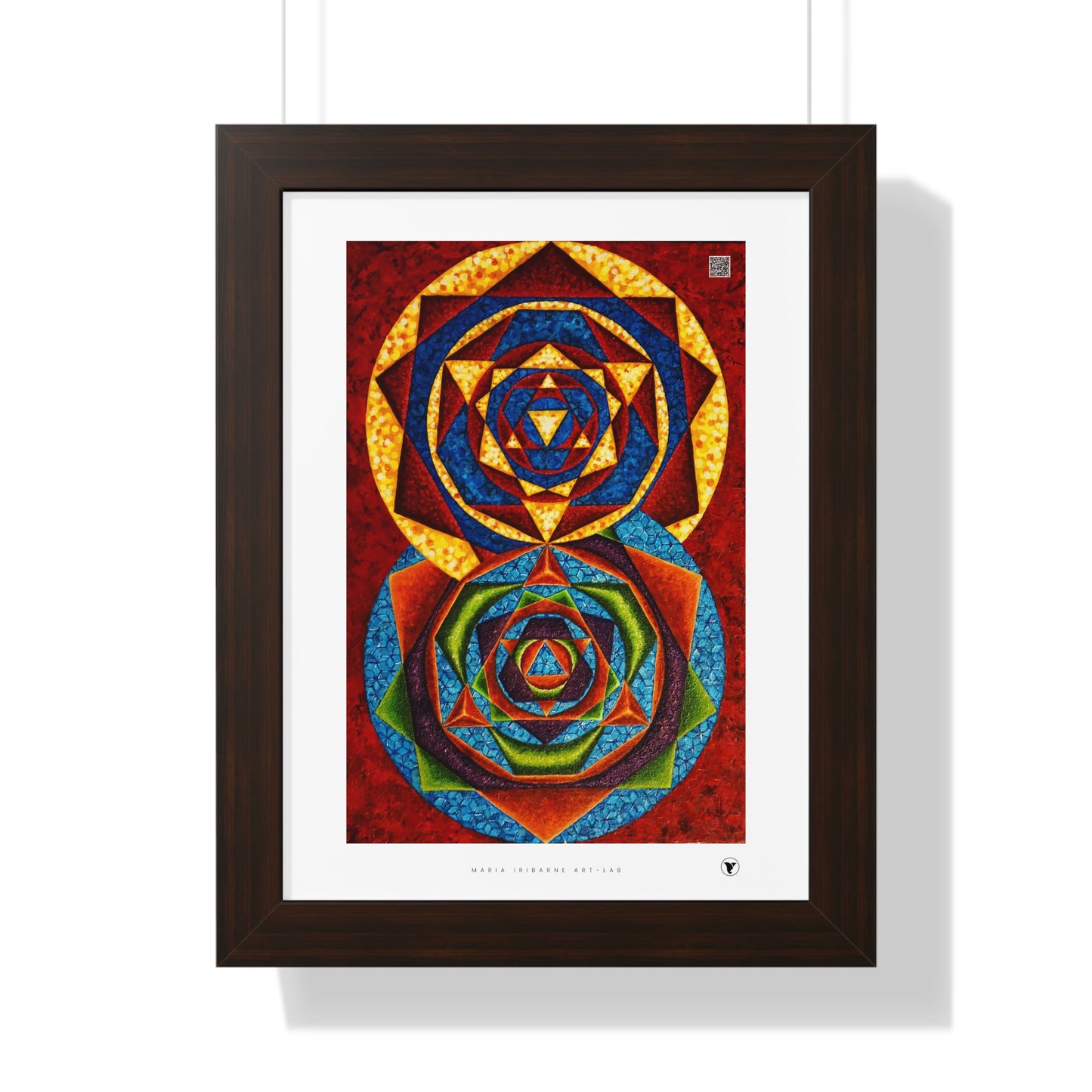 Framed Vertical Poster: colorful music C