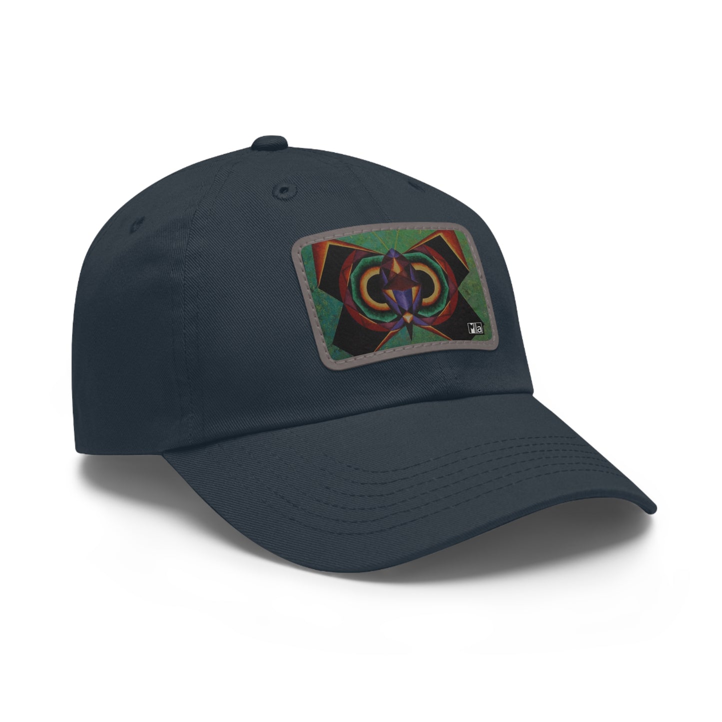 Dad Hat with Leather Patch (Rectangle) Colorful music: "Monarch" in F#