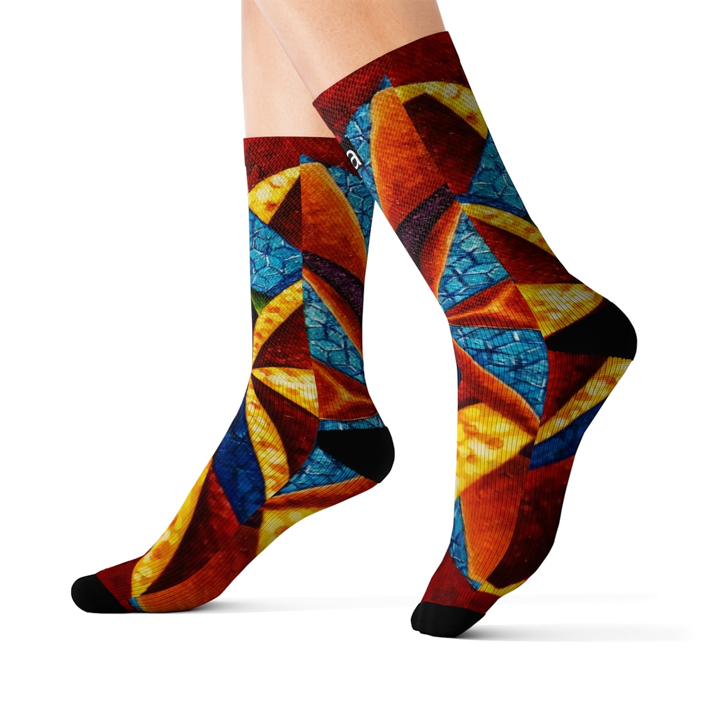 Sublimation Socks Tough Cases Colorful music: c  represented in red with a dominant fifth - "Primary Nahuales"