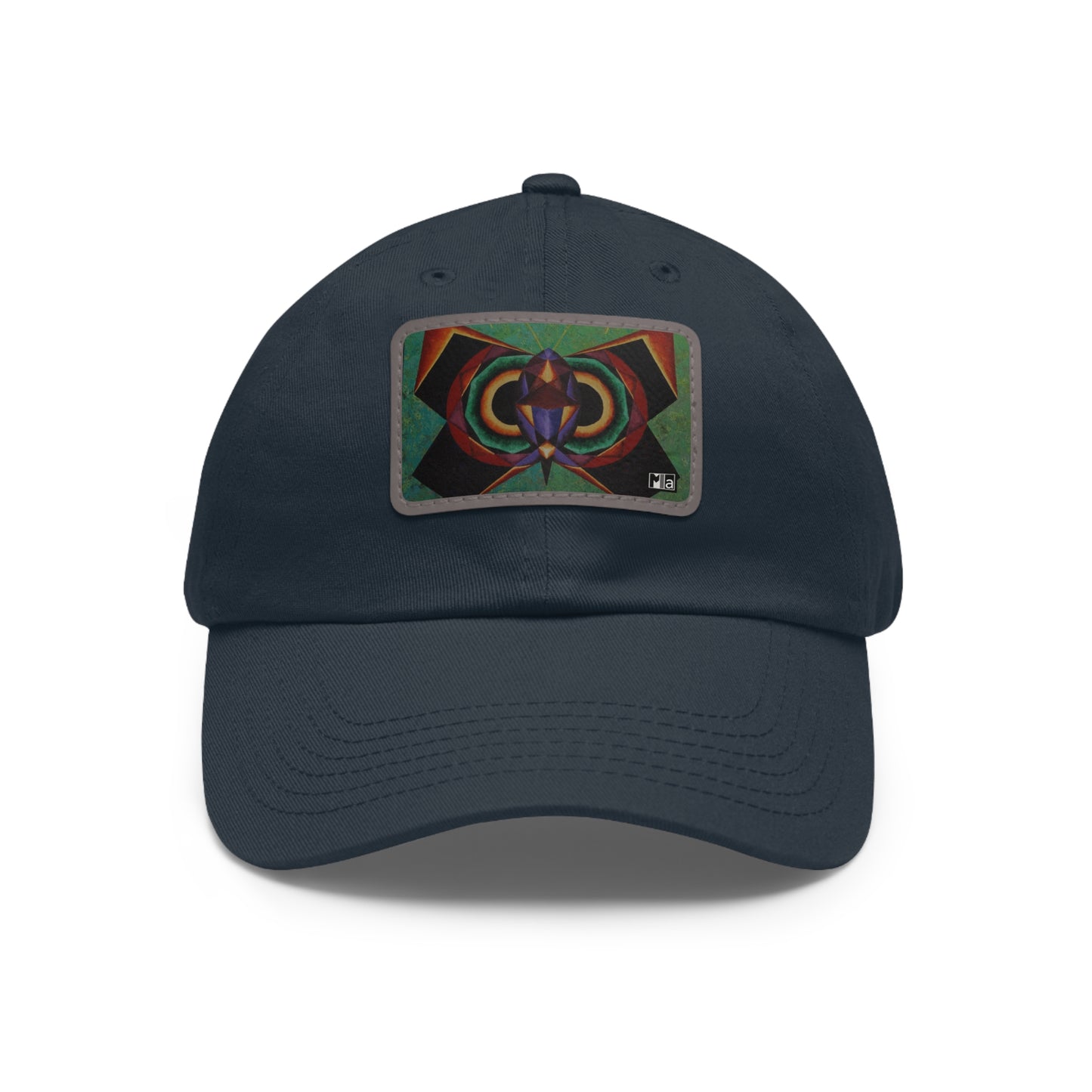 Dad Hat with Leather Patch (Rectangle) Colorful music: "Monarch" in F#