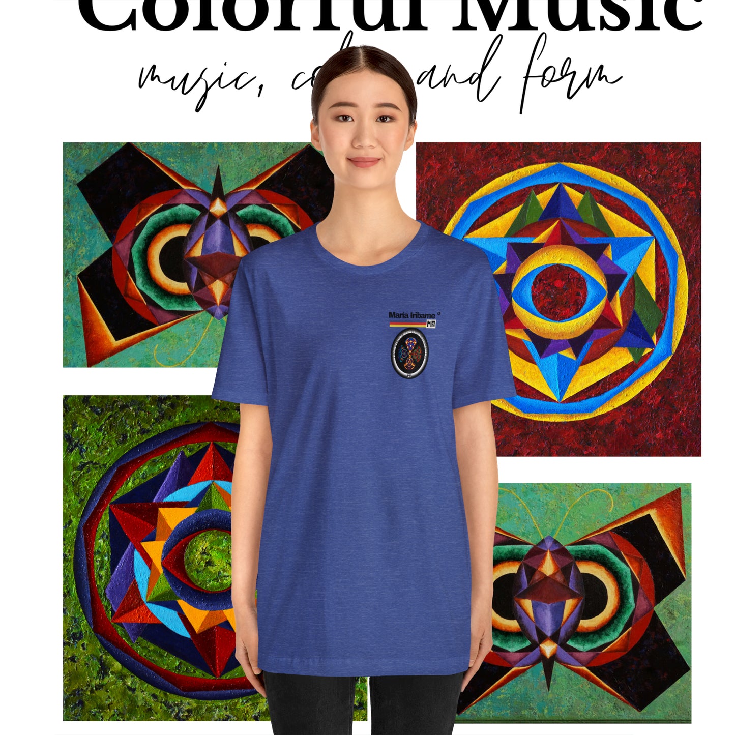 Unisex Jersey Short Sleeve Tee: Colorful music