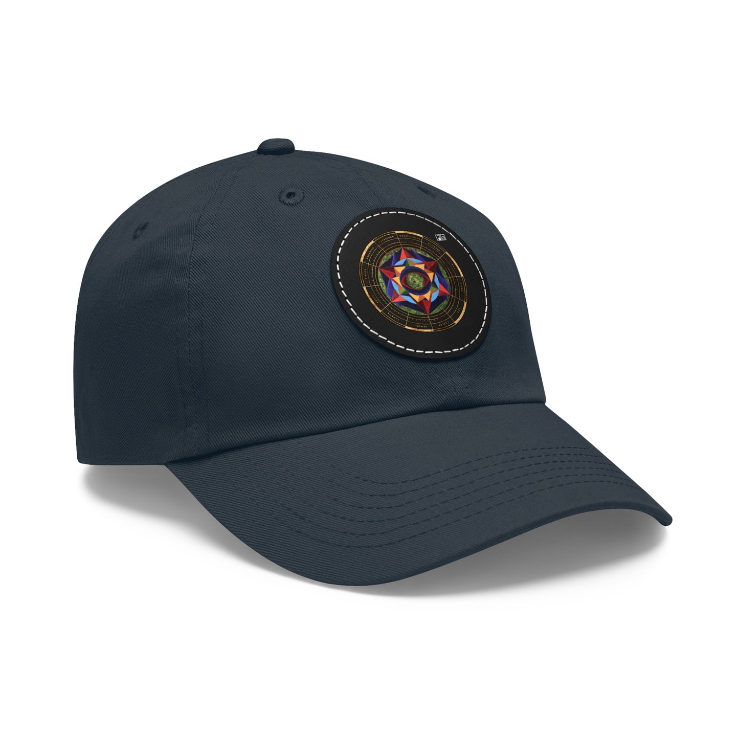 Dad Hat with Leather Patch (Round) "Harmonic Progression" in C