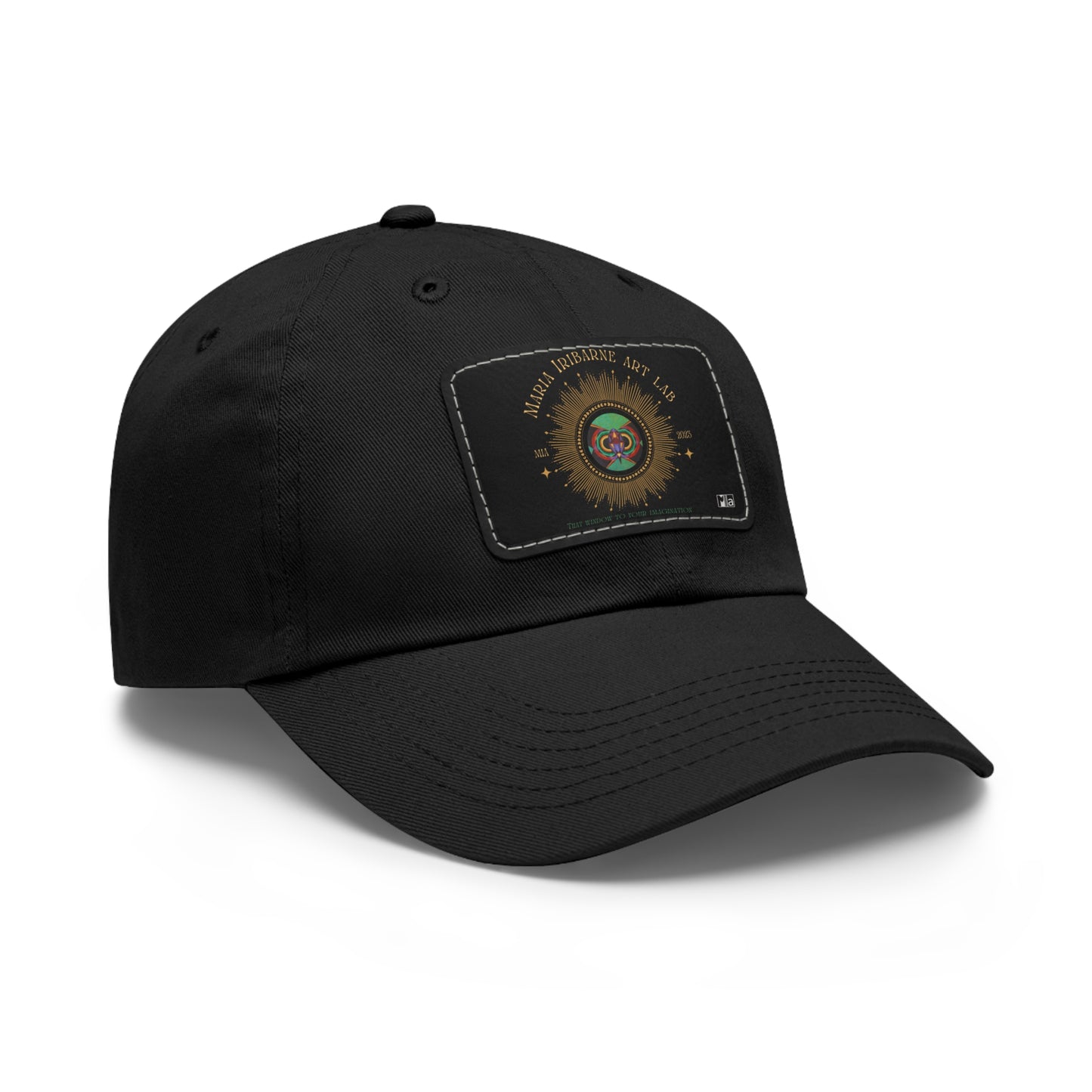 Dad Hat with Leather Patch (Rectangle) Colorful music: "Monarch" in F#