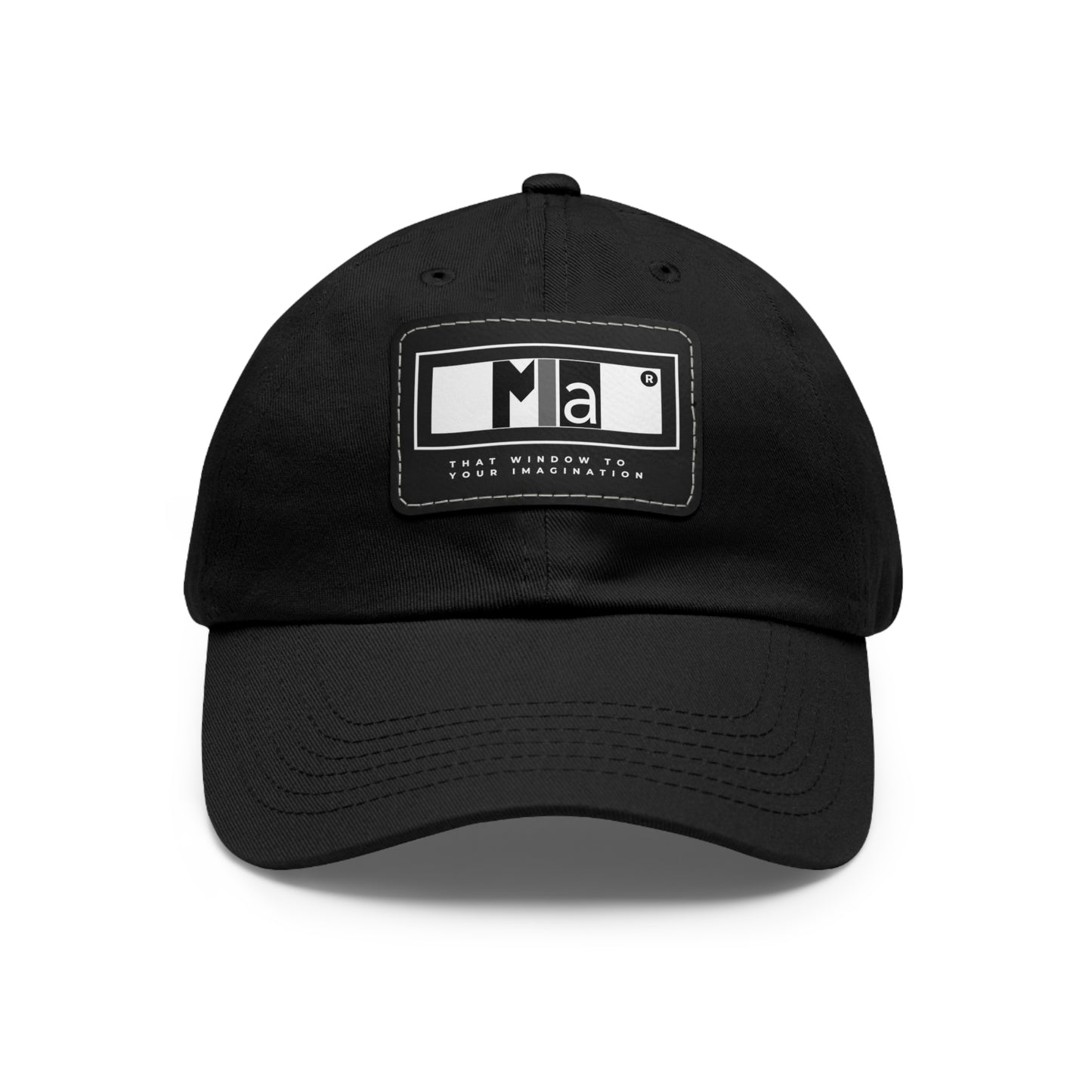 Dad Hat with Leather Patch (Rectangle) Colorful music: "MIa