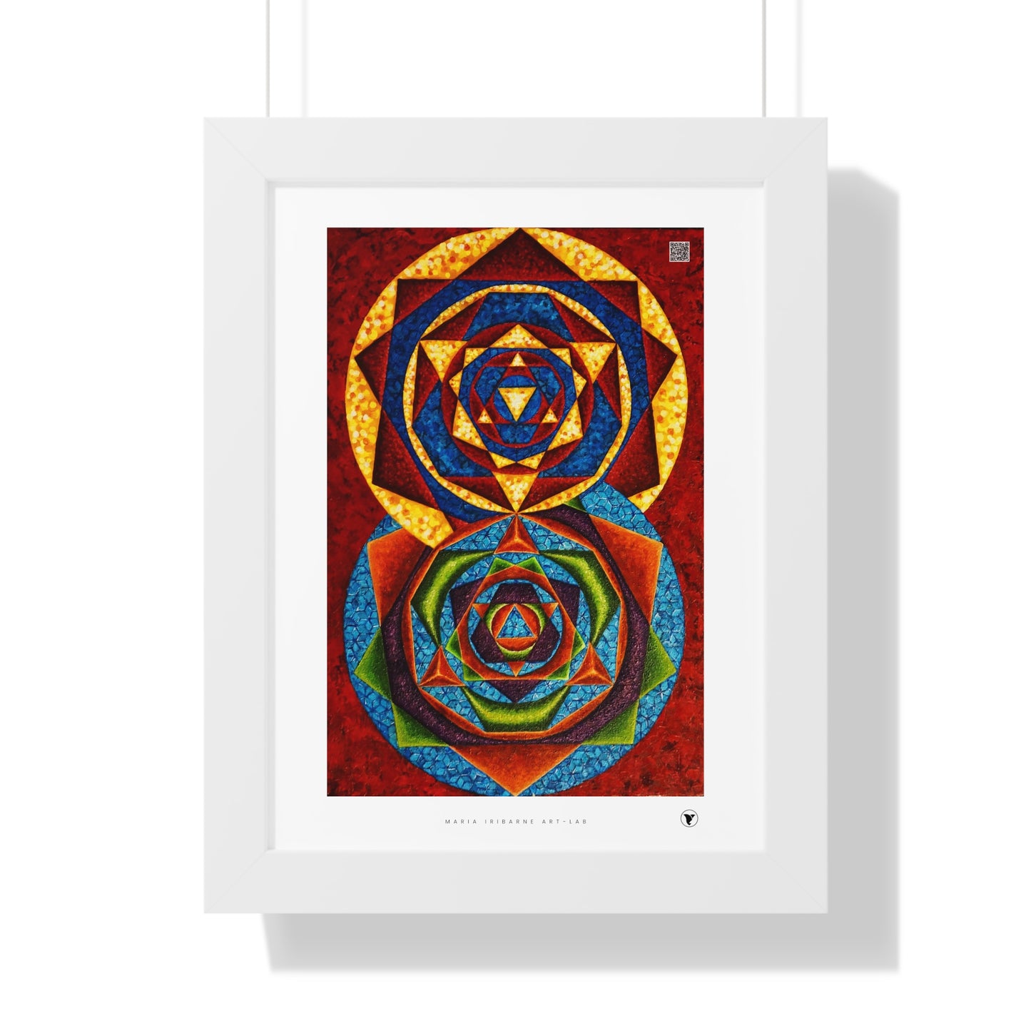 Framed Vertical Poster: colorful music C