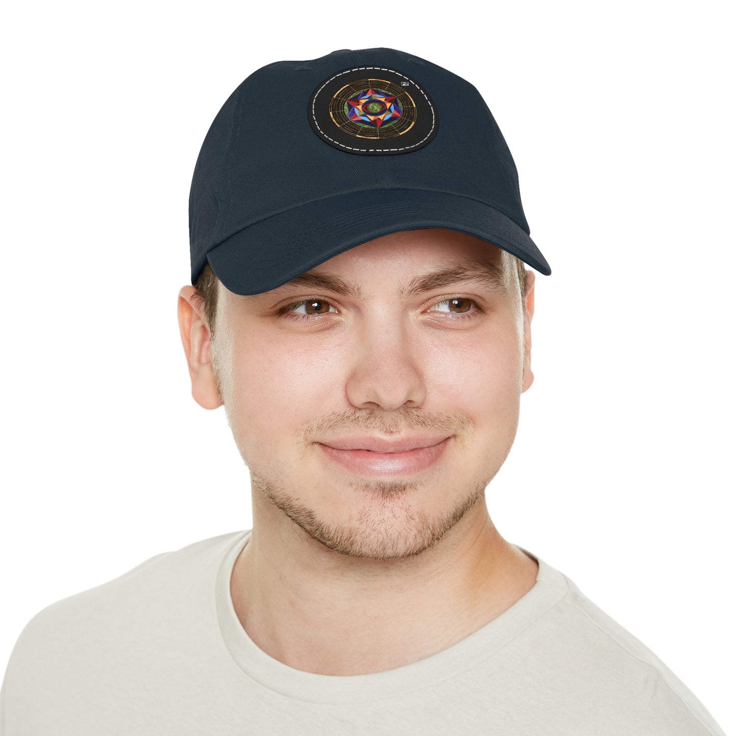 Dad Hat with Leather Patch (Round) "Harmonic Progression" in C