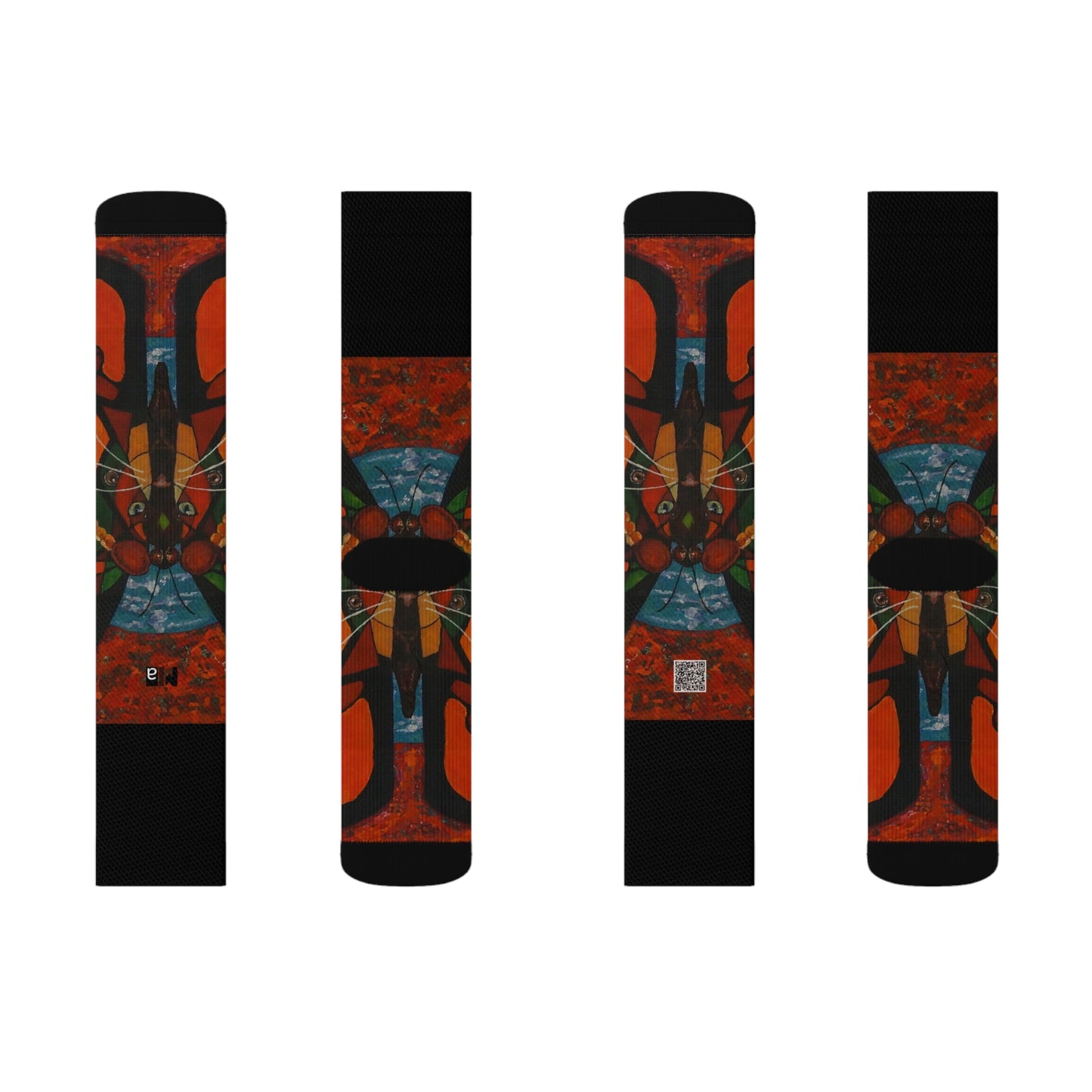 Sublimation Socks Tough Cases Colorful music: "Butterfly Nahual" in D Major