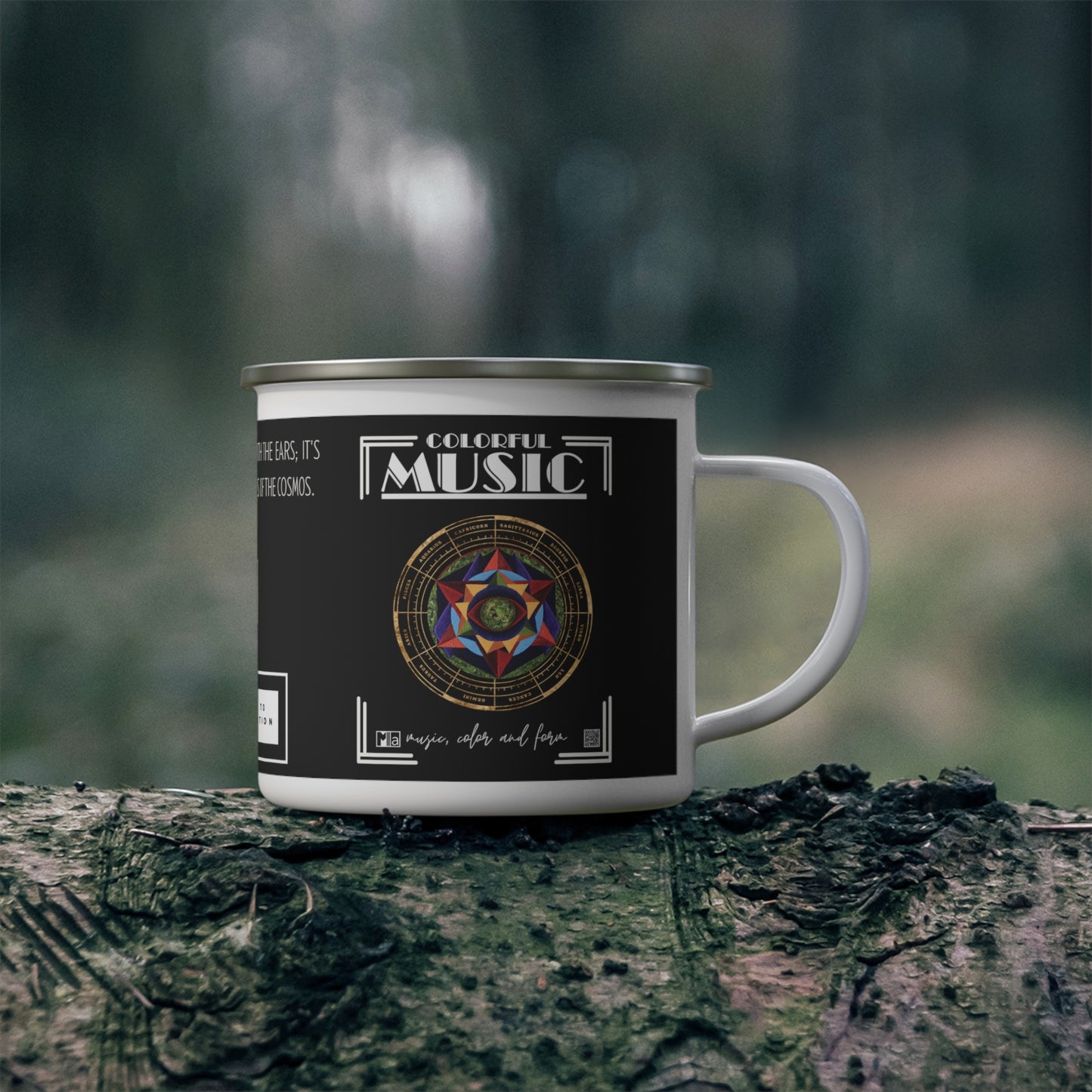 Enamel Camping Mug: "Harmonic Progression" in F  & "Harmonic Progression" in C