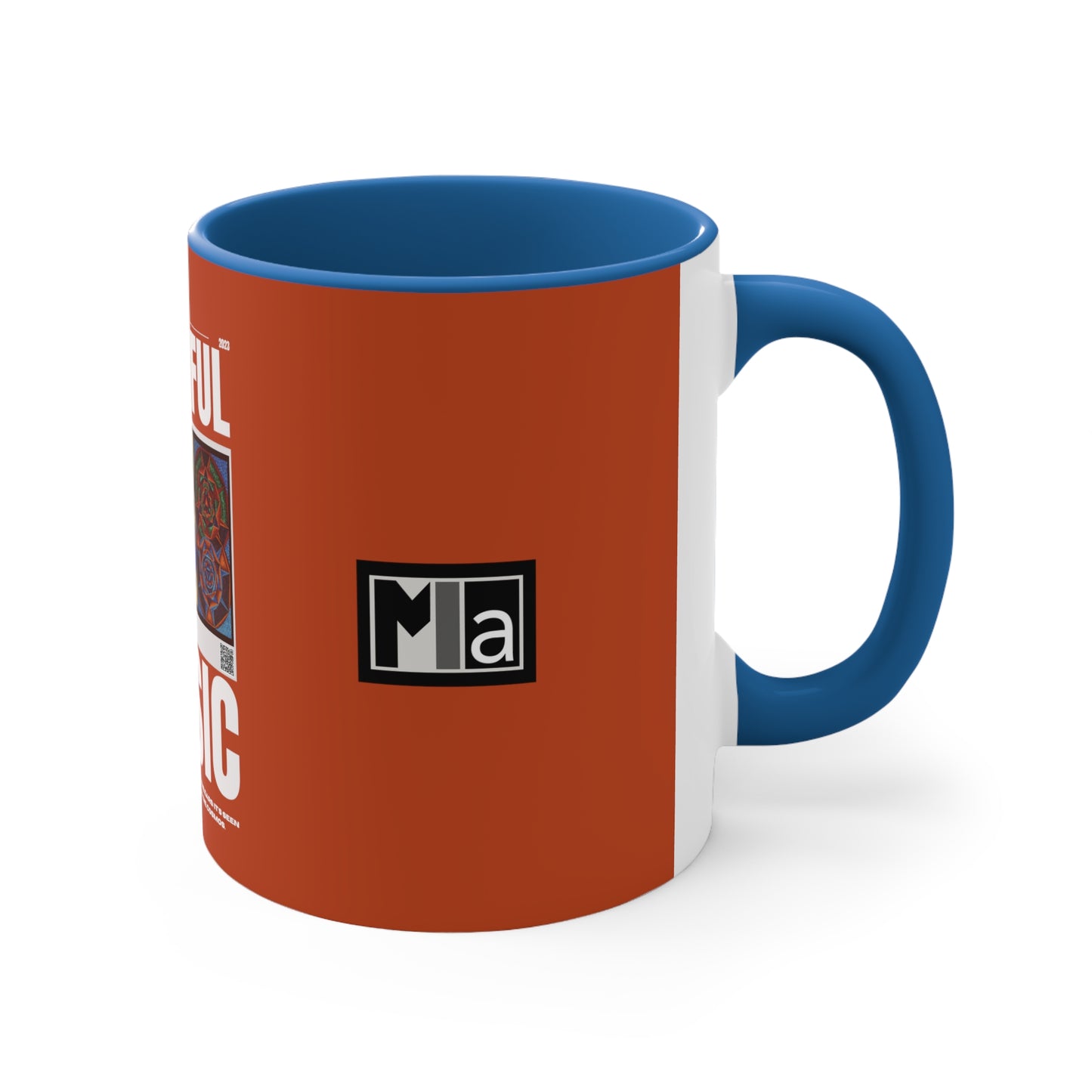 Copy of Accent Coffee Mug, 11oz Colorful Music: G represented in blue with a dominant fifth