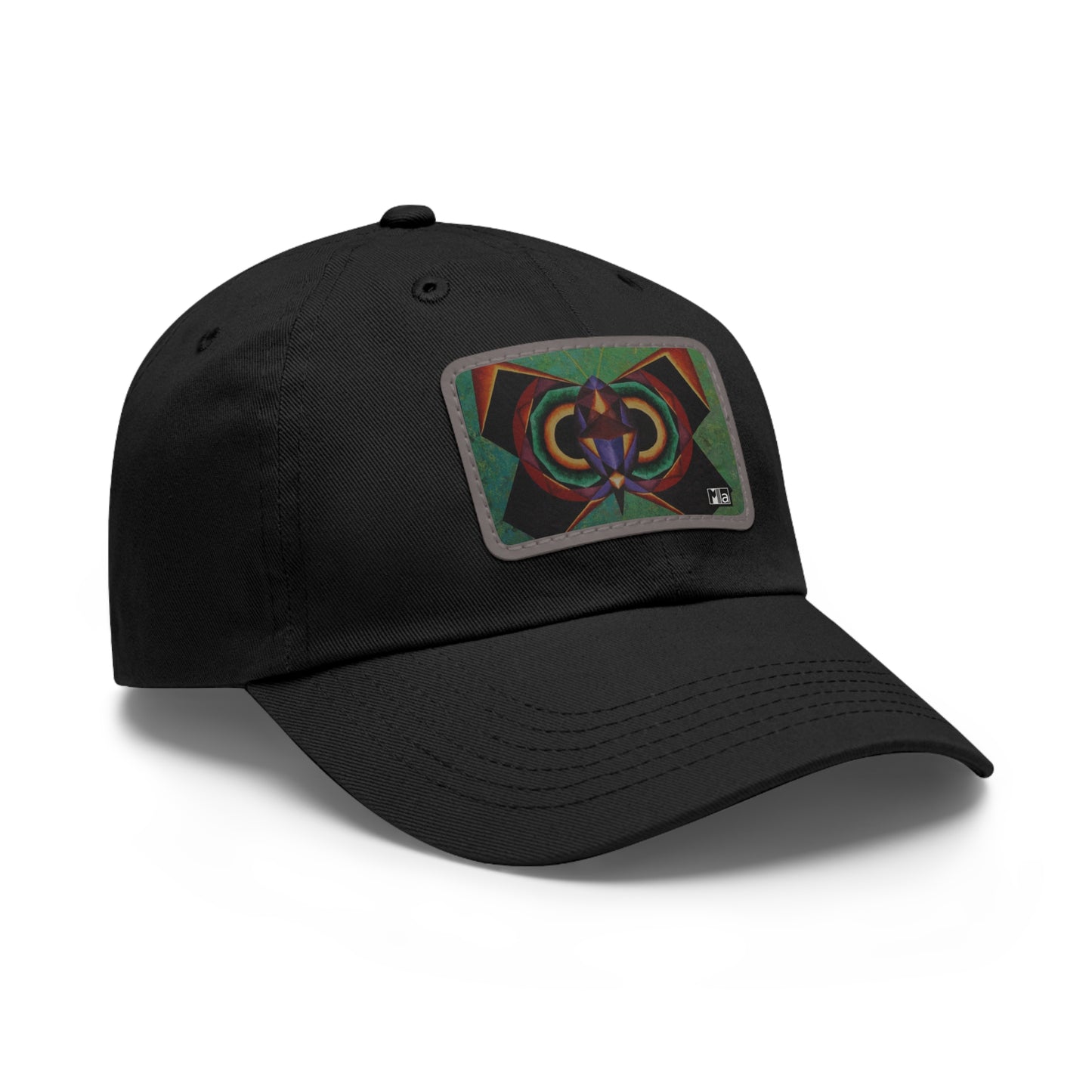 Dad Hat with Leather Patch (Rectangle) Colorful music: "Monarch" in F#