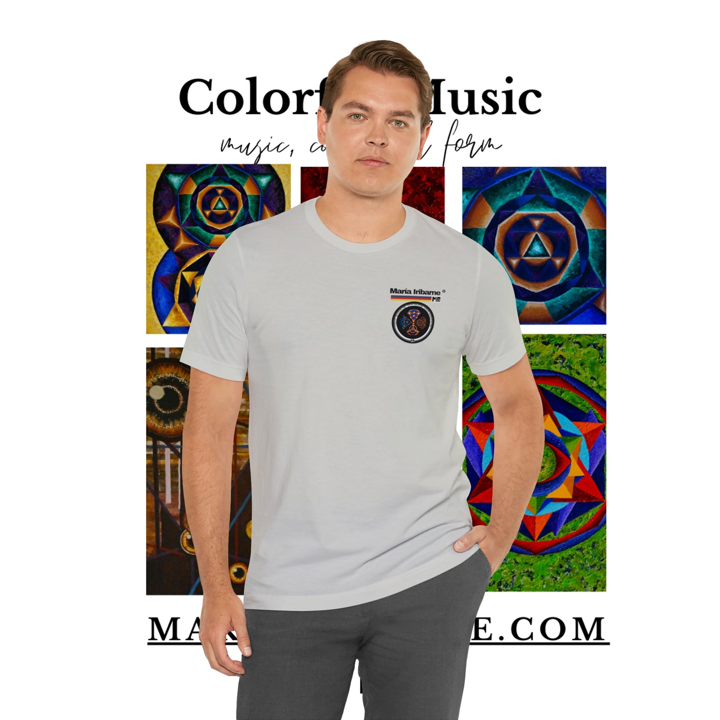 Unisex Jersey Short Sleeve Tee: Colorful music