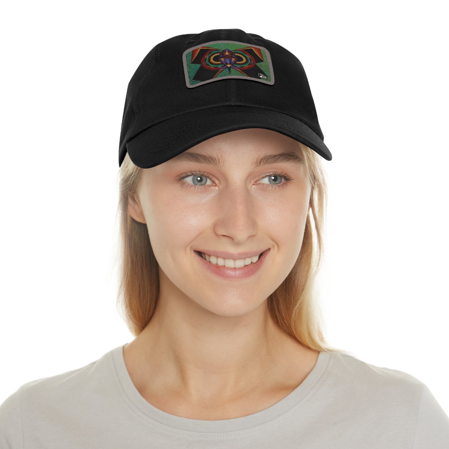 Dad Hat with Leather Patch (Rectangle) Colorful music: "Monarch" in F#