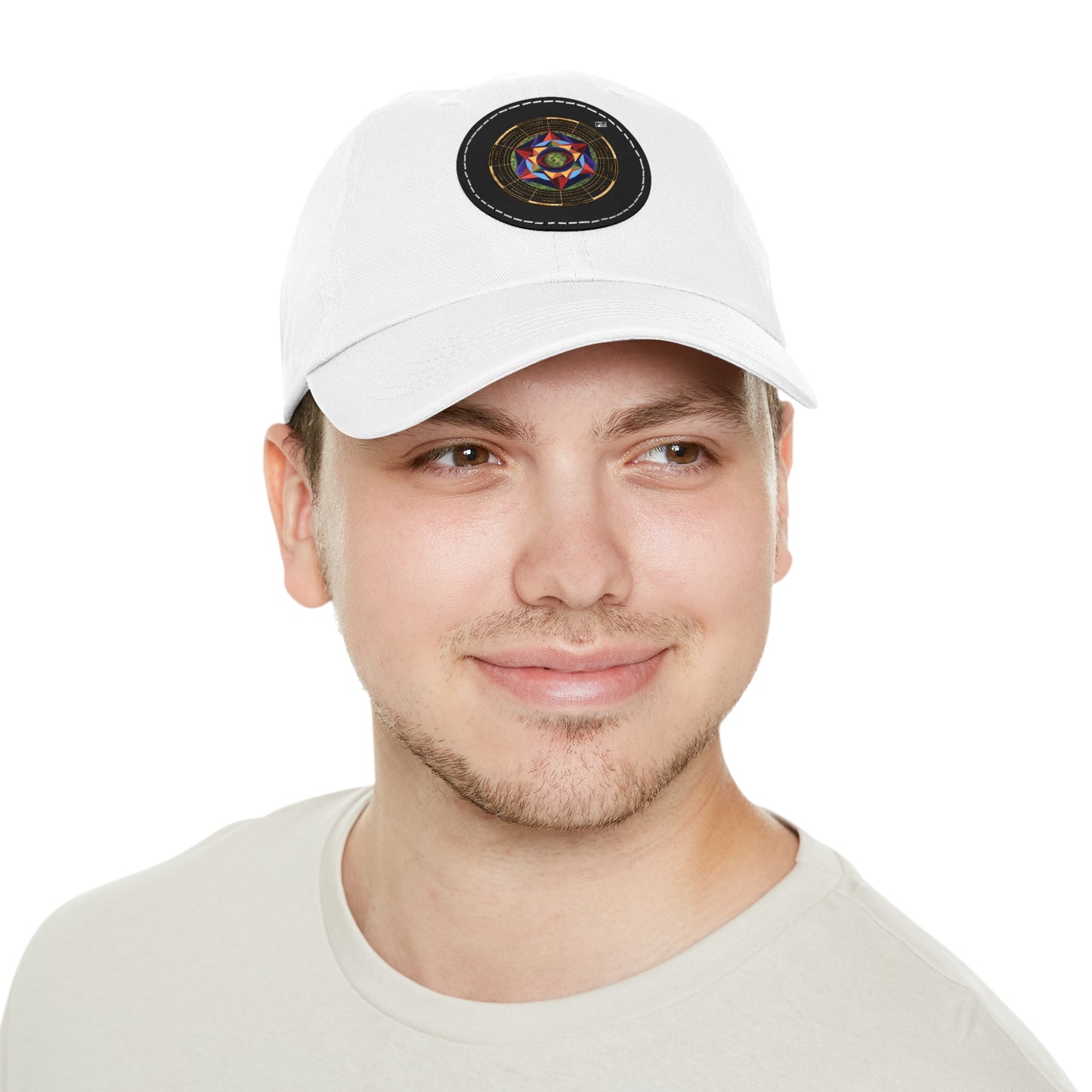 Dad Hat with Leather Patch (Round) "Harmonic Progression" in C