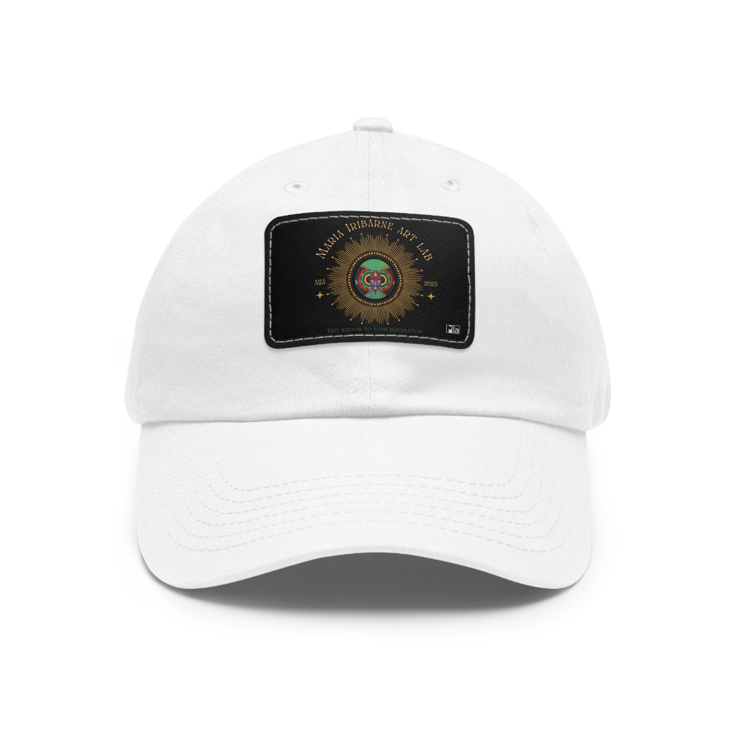 Dad Hat with Leather Patch (Rectangle) Colorful music: "Monarch" in F#