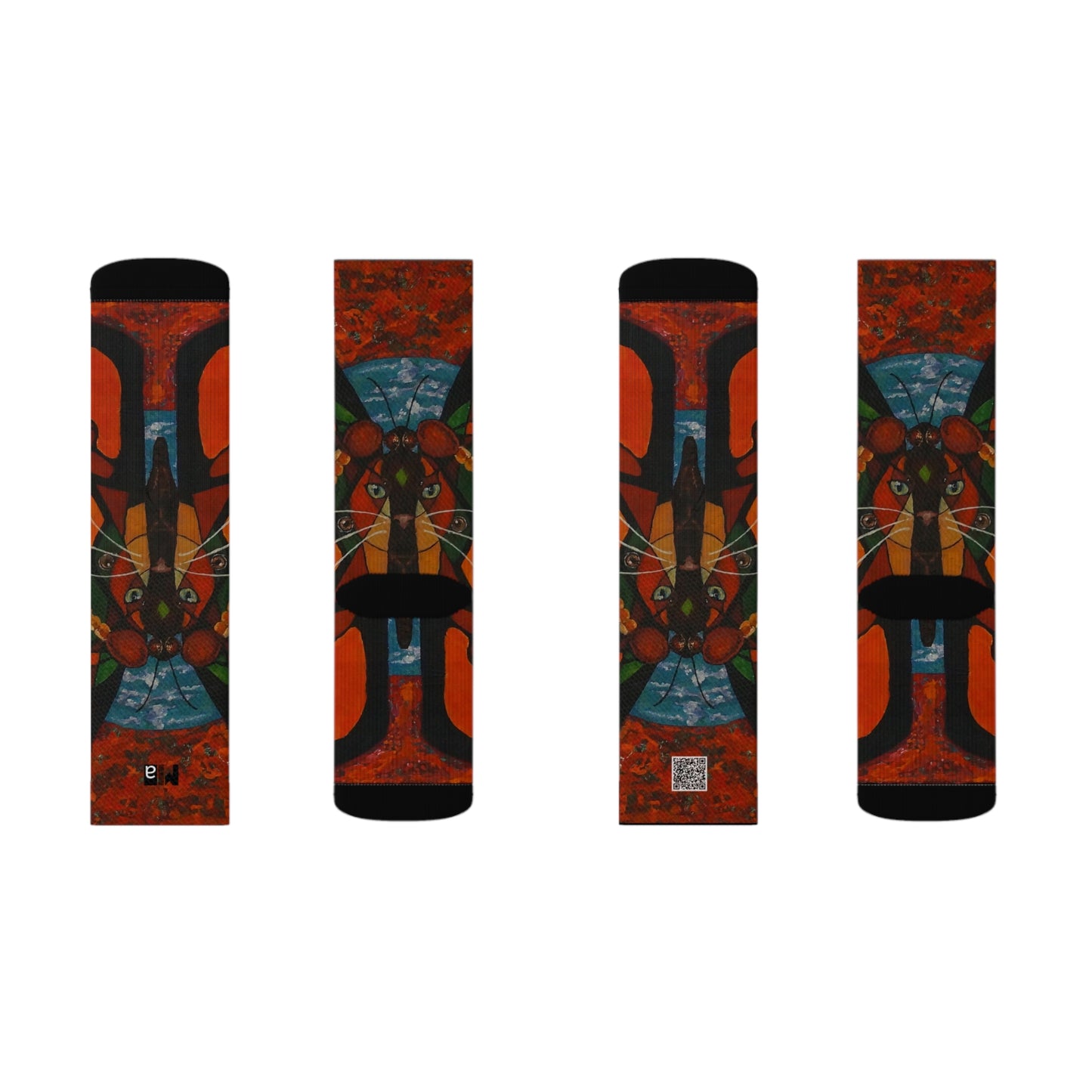 Sublimation Socks Tough Cases Colorful music: "Butterfly Nahual" in D Major