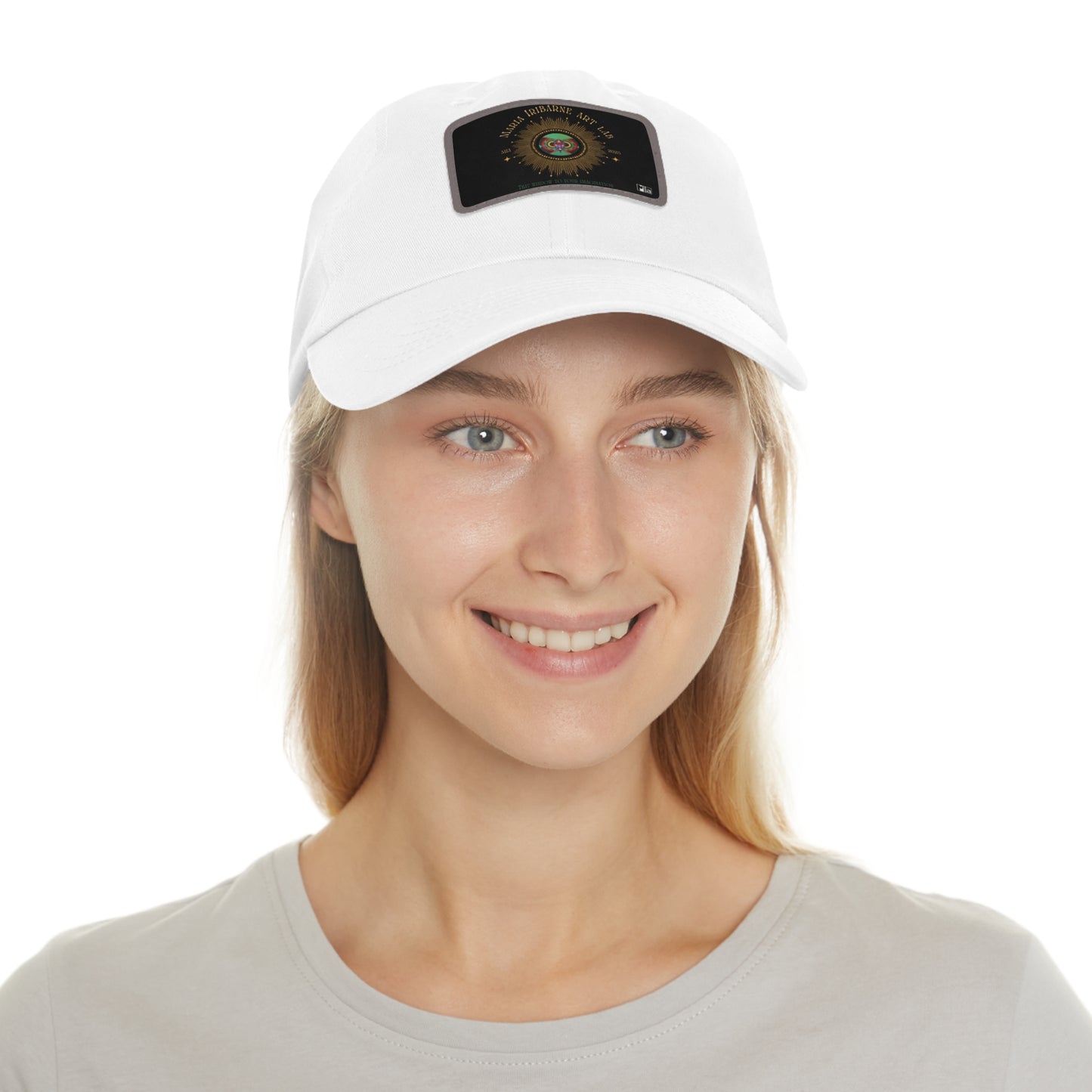 Dad Hat with Leather Patch (Rectangle) Colorful music: "Monarch" in F#