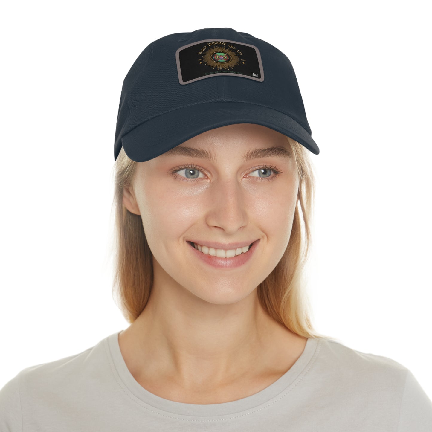 Dad Hat with Leather Patch (Rectangle) Colorful music: "Monarch" in F#