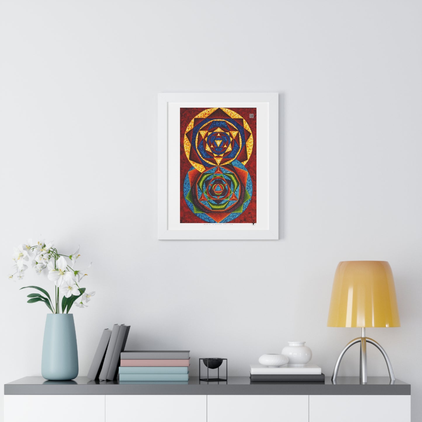 Framed Vertical Poster: colorful music C