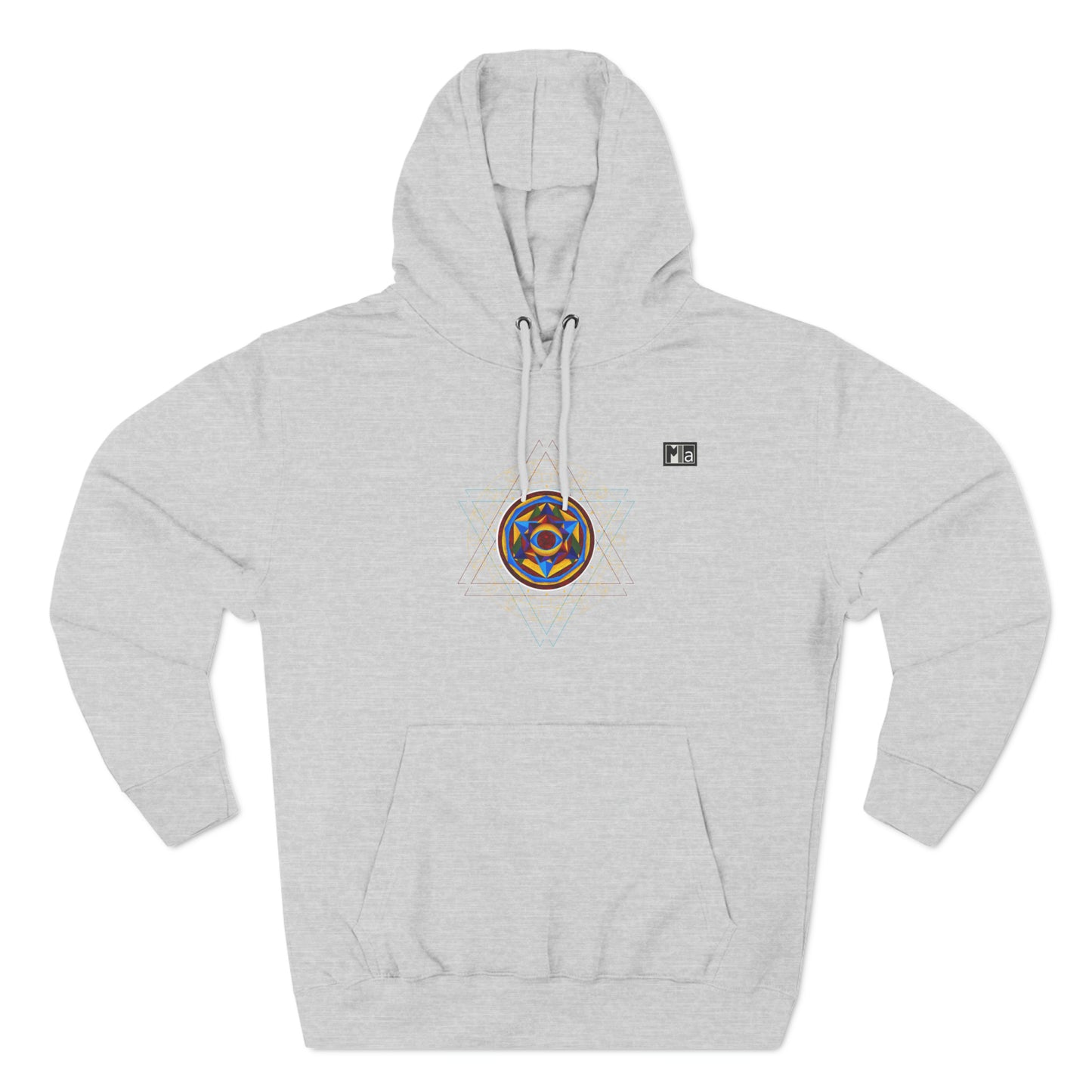 Three-Panel Fleece Hoodie