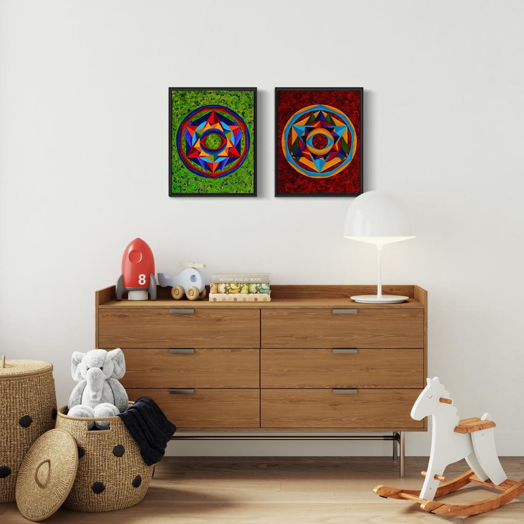 Colorful Music: First Season - Canvas Gallery  "Harmonic Progression" in C